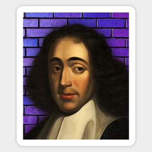 Baruch Spinoza Portrait | Baruch Spinoza Artwork Sticker